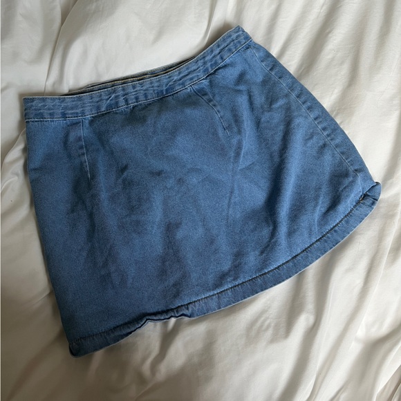 Denim wrap mini skirt 🩵 - Picture 5 of 5